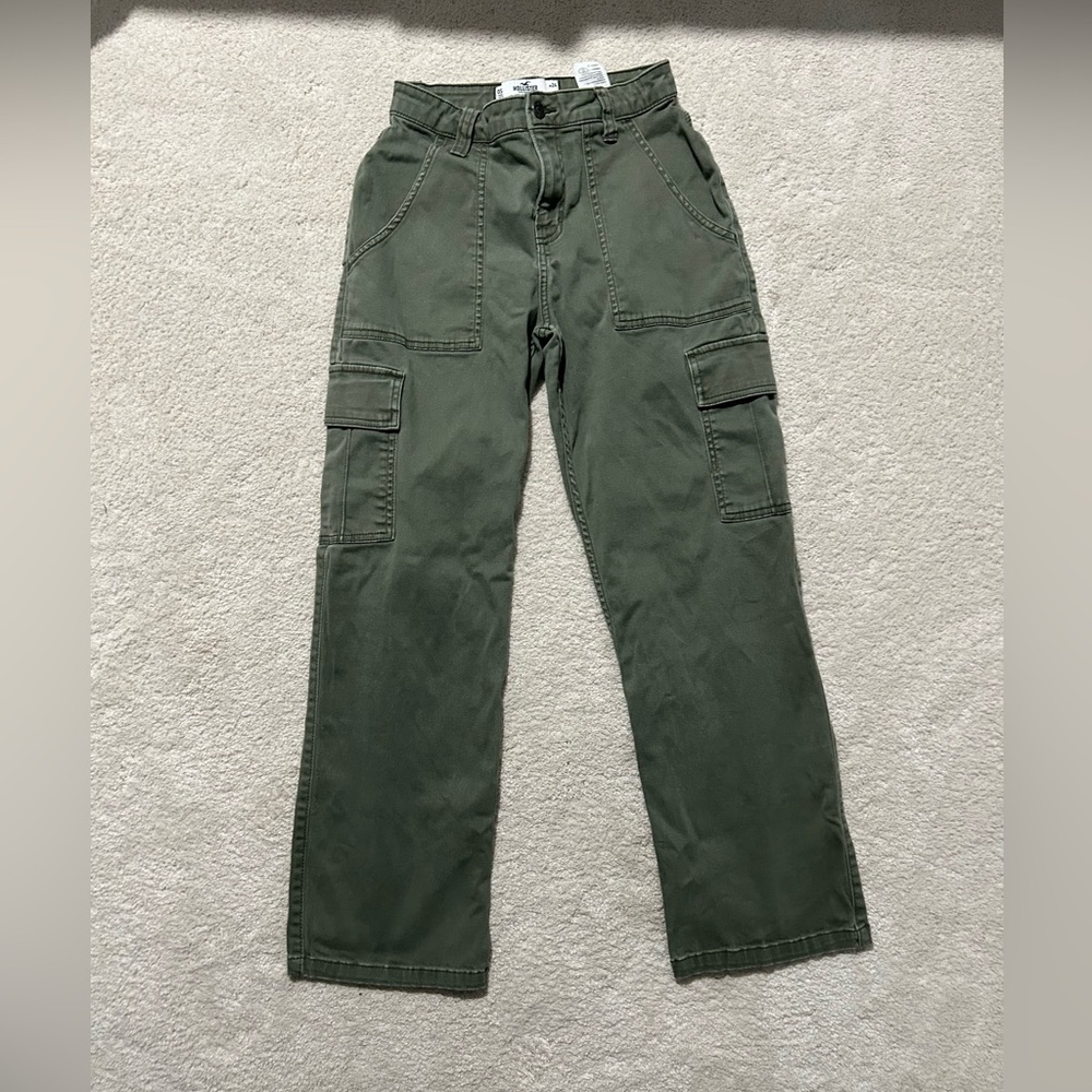 Green utility women’s pants hollister